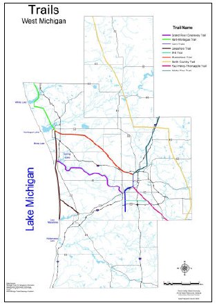 Current West Michigan trails